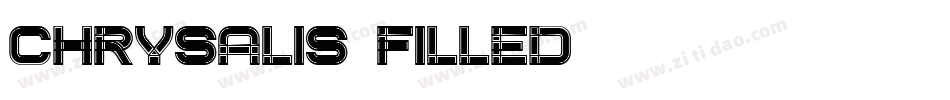 Chrysalis Filled字体转换
